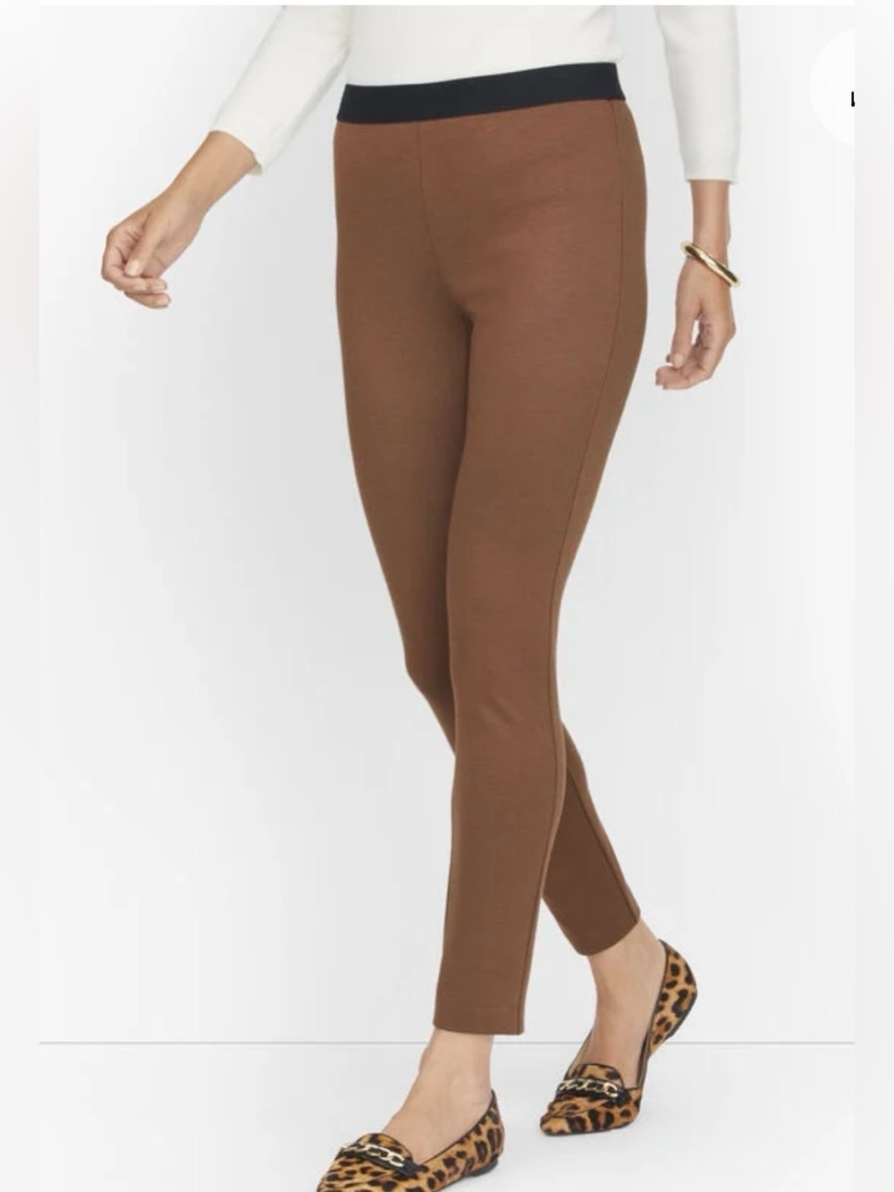 TALBOTS SOHO LEGGINGS - DOUBLE KNIT TWILL Size: 10